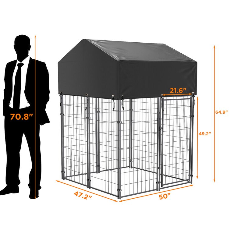 Metal dog hot sale kennel sizes